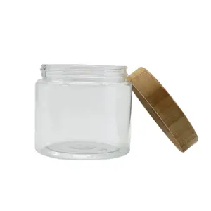 20g 30g 50g Bamboo Recycle Cosmetic Cream Glass Jar