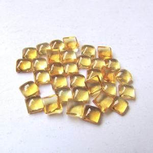 <b>Jewelry</b> <b>Making</b> AAA Quality 8mm Natural Citrine Square Cabochon Loose Gemstones From Factory at Free Shipping - Product Image 3