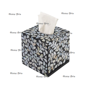 Boîte à mouchoirs en bois et nacre de qualité supérieure, design classique, forme carrée, porte-serviettes au prix le plus bas - Product Image 1