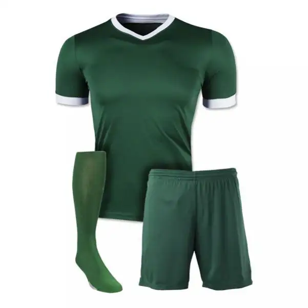 High Quality Uniforms Low price Custom Youth Soccer Blue Jersey Sets Mens Football Kit