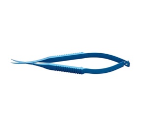 Tijeras Quirúrgicas Vannas para Capsulotomía, 9.5cm 10.5mm, Puntas Anguladas Afiladas, Acero, Manuales - Product Image 2