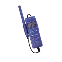 Thermomètre hygromètre numérique portable industriel avec double sonde d'entrée CENTER CENTER 311 ABS