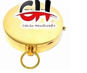 เข็มทิศทองเหลืองโบราณแบบวินเทจแบบสะสมได้โมเดลโลหะสำหรับตกแต่งบ้านและการนำทางดีไซน์นาฬิกาหรูหรา - Product Image 2