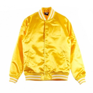 Nueva Chaqueta Varsity Unisex de Seda Satinada con Logotipo Personalizado de Moda 2026, Chaquetas de Béisbol Personalizadas para Hombre - Product Image 3