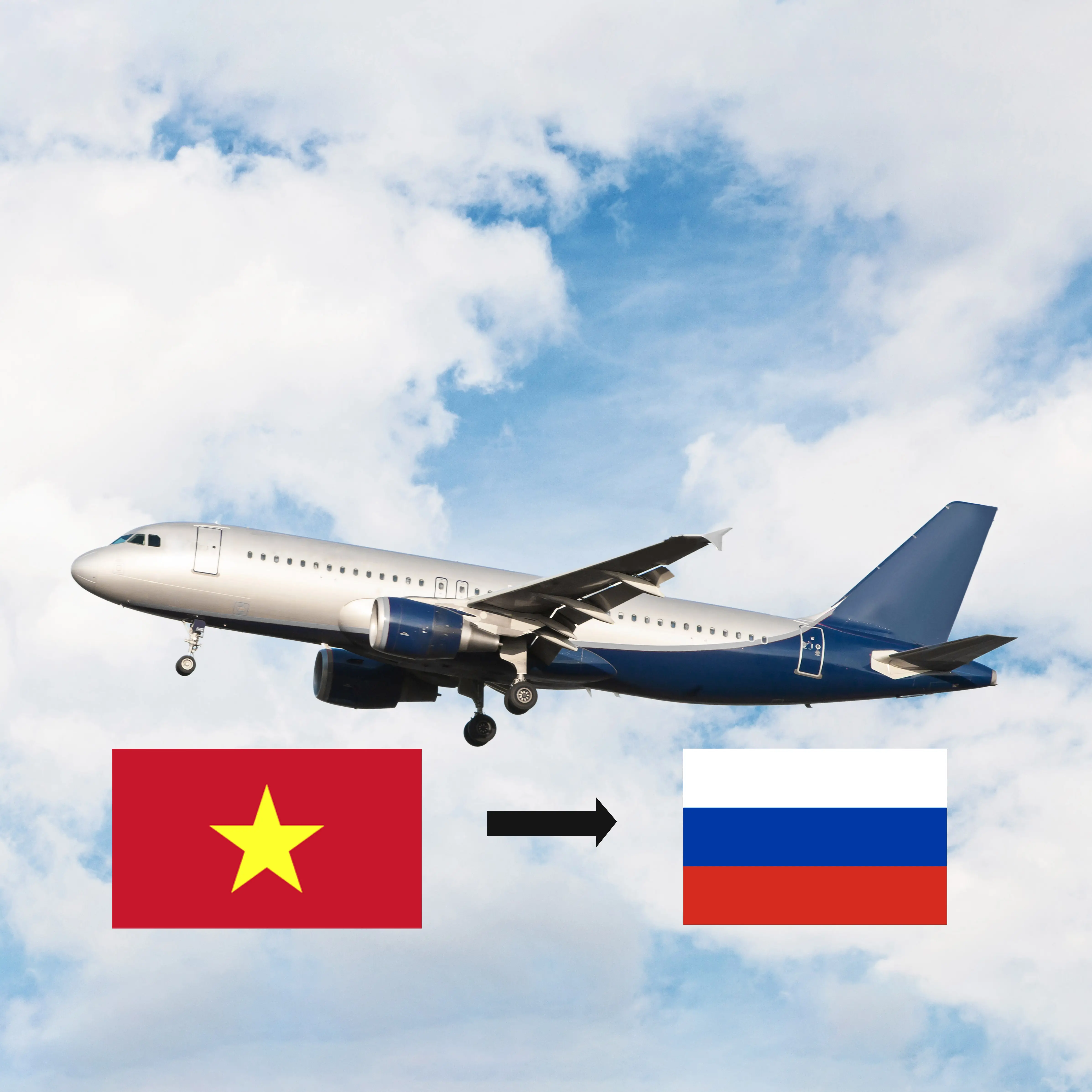 Shipping from Vietnam to Russia (Moscow and all Main ports) - Air, sea, land transportation available