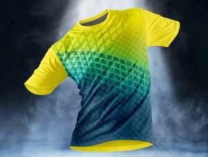 Camiseta deportiva de sublimación de manga larga y corta Material de poliéster/algodón - Product Image 3