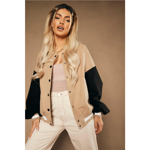 2022 Fall High Quality Women Crop Letterman <b>Jackets</b> Winter <b>Long</b> Sleeves Coats <b>Leather</b> Bomber Custom Varsity Baseball <b>Jacket</b> - Product Image 6