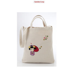 Personnaliser la conception et l'impression de haute qualité en gros 100% cardé coton imprimé sac à provisions au meilleur prix exportateur en Inde - Product Image 1