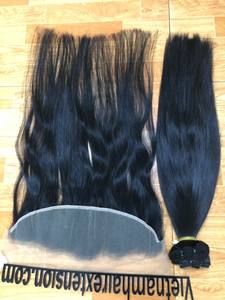 Vietnam Virgin Remy Human Hair High Quality Machine Double Weft Natural Color <b>Lace</b> <b>Closure</b> - Product Image 4