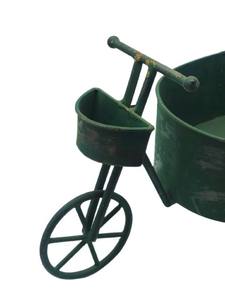 Maceta en forma de ciclo de Metal para decoración de jardín, maceta verde antioxidante para flores, el más vendido, nuevo diseño - Product Image 4