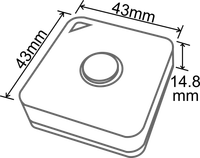 Capteur BLE étanche avec autonomie de 4,4 ans et portée de 30 m, capteur à effet Hall pour détection d'ouverture/fermeture de porte/fenêtre IoT