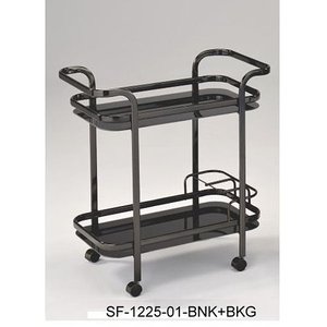 Chariot à thé en métal luxueux SF-1225-CR+BKG - Product Image 4