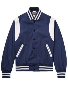 Varsity Blouson Coupe-Vent En Nylon Hommes Nylon Varsity Letterman veste - Product Image 6
