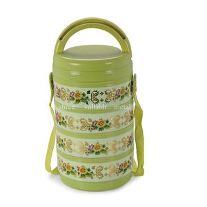 Caja Tiffin redonda ecológica de acero inoxidable con capacidad de 1-3L para usos múltiples - Product Image 4