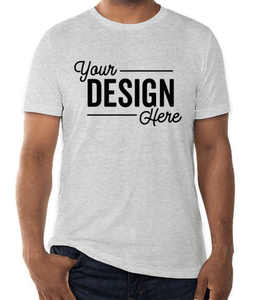 Camiseta de impresión personalizada Unisex de alta calidad Bella Canvas ropa personalizada hombres Tri-Blend camiseta de chándal de manga corta - Product Image 4