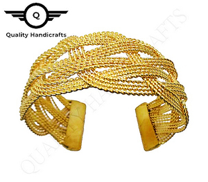 Bracelet large Vintage solide décoratif, en laiton, fait à la main, nouveau design 2021 - Product Image 5