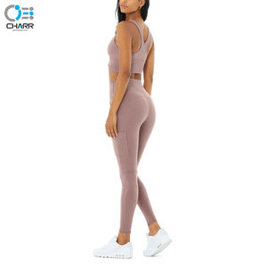 Haute qualité séchage rapide impression personnalisée Yoga tenue 2 pièces Fitness ensembles vêtements nouveau Yoga ensemble 2025 - Product Image 3