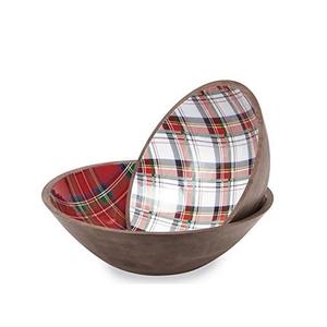 High Grade Wood Multi Color Enamel Printed & Various Sizes Salad <b>Bowl</b> Handmade New Design Wholesale Salad <b>Bowl</b> 2 Pcs <b>Set</b> - Product Image 2