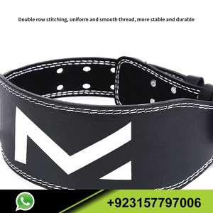 Leather <b>Powerlifting</b> <b>Belt</b> for Men & Women Squat Deadlifting Workout with Back Support for Training - Product Image 5