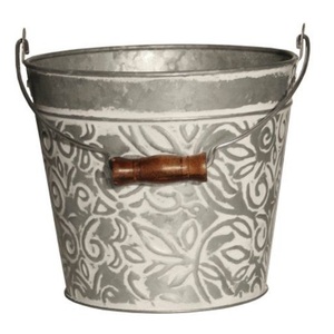 Buffalo Check Black & White Metal Planters & Container Flower <b>Pots</b> Home/Garden Decor Floor Planters <b>Table</b> Planter Plants Holder - Product Image 5
