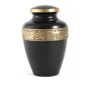 Rabeh American Style Metal Brass Cremation Urn <b>Keepsake</b> Cinerary Funeral Modern Tableware Pot and <b>Ashes</b> Storage - Product Image 3