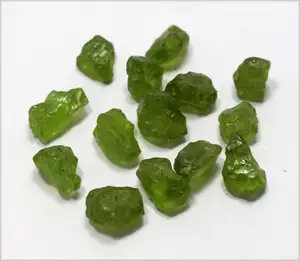 Pedra preciosa natural verde peridot, pedra preciosa para fazer jóias venda por atacado, cicatrizes