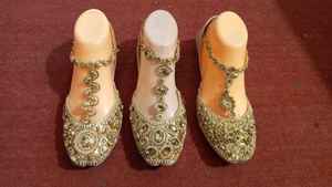 Chaussures plates bébé pakistanais Khussa pour femmes, chaussures fantaisie, pour enfants, intérieur PK, légères, couleurs mélangées, impe-xpo mossey - Product Image 5