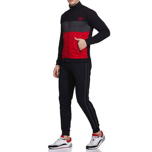 Wholesale Men's Contrast Stripe Hoodie With <b>Matching</b> <b>Joggers</b> Pants Sport Wear Tracksuit - Product Image 3