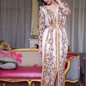 . Elegante de moda. Diseño vestido para fiesta de boda vestidos en cuentas de vidrio cristal piedra trabajo = 2020 - Product Image 1