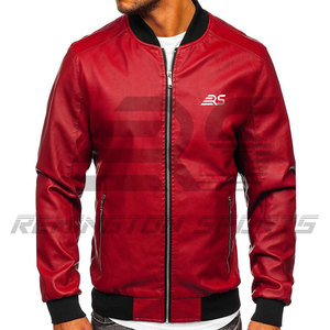 เสื้อแจ็กเก็ตบอมเบอร์สำหรับผู้ชายเสื้อสตรีทลำลองงานตามสั่ง - Product Image 1