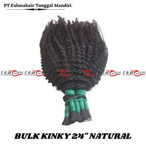 Extensions de cheveux humains indonésiens 100% Remy, double épaisseur, pointes pleines, en vrac - Product Image 4
