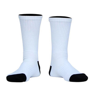 Chaussettes de sport en coton/spandex imprimées par sublimation numérique 3D personnalisées en gros, antibactériennes, vierges, pour sublimation - Product Image 4
