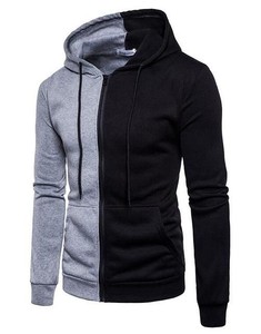 Sweat-shirts d'hiver pour hommes, coupe ample, motif uni, 100% polyester polaire, impression numérique - Product Image 1
