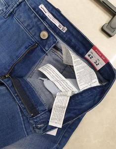 Jean original pour femme, coupe droite, respirant, extensible, avec boutons, 100% coton, écologique, teint en pièce, léger - Product Image 6