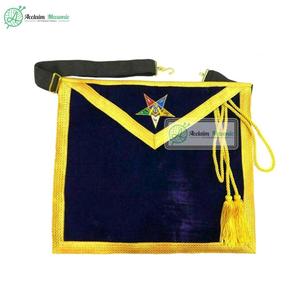 Delantal bordado a mano Order of Eastern Star Masonic OES Worthy Patron Delantal - Product Image 2