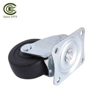 24 Gói 2 "Bánh Xe Xoay Caster Cơ Sở Cao Su Với Tấm Trên Cùng & Chịu Lực Nặng - Product Image 2