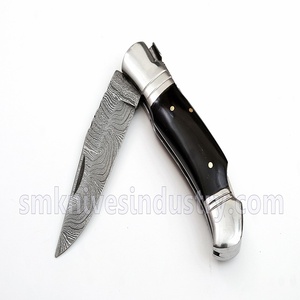 Custom Hand Made Steel Folding <b>Knife</b> Multi Functional <b>Knife</b> Sm <b>Knives</b> Olive Wood OEM PK (smk1106) - Product Image 3