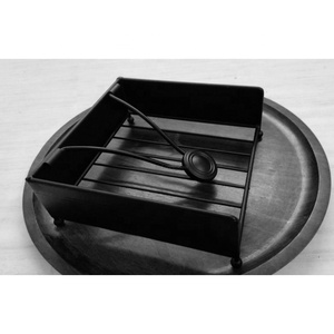 Porte-serviettes en métal noir Circle Ware pour mariage, hôtel, comptoir, maison, bureau, restaurant, boîtes à mouchoirs - Product Image 3