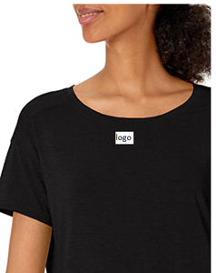 เสื้อยืดคอกลมน้ำหนักเบาแบบผ่อนคลายสำหรับผู้หญิง,โพลีเอสเตอร์64% เรยอน33% ผ้าสแปนเด็กซ์3% นำเข้าจากบังกลาเทศ - Product Image 3