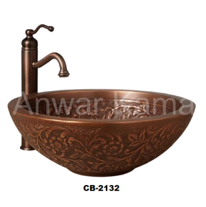 นักออกแบบห้องน้ําผนังคู่อ่างล้างจานทองแดง - Product Image 1