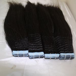 Extensions de cheveux vietnamiens raides et crépus Texture naturelle avec douceur Super Double extrémités dessinées Stylish Fuller Look Tape-In - Product Image 2