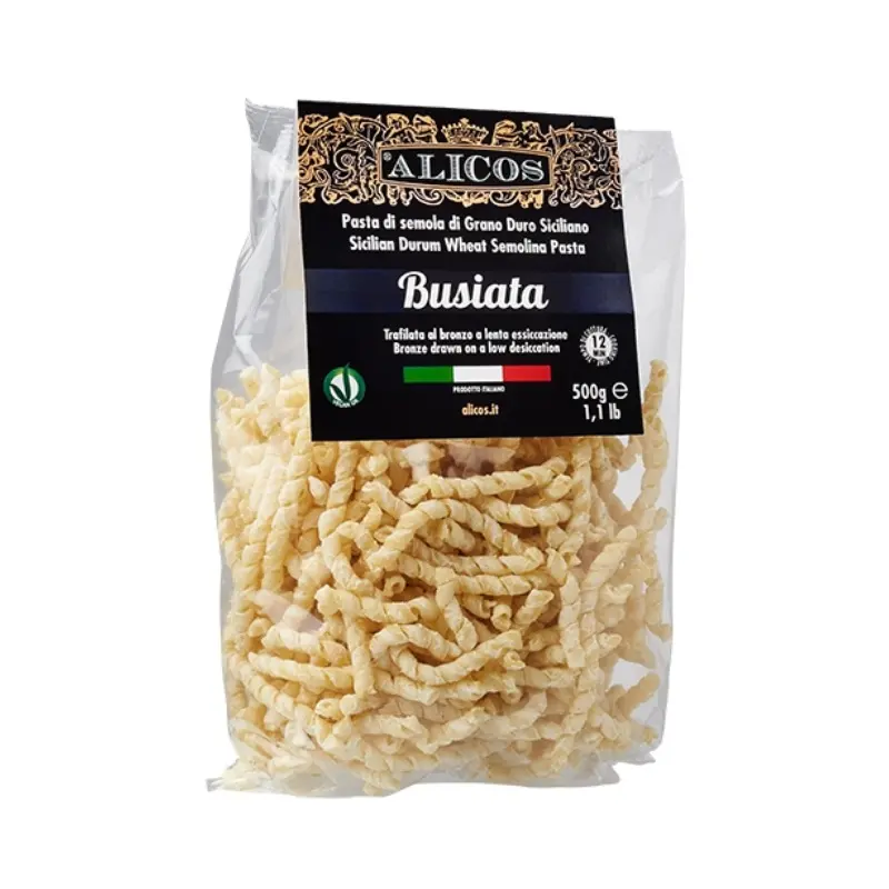 Made In Italy High Quality Food 500 G Bag Sicilian Durum Wheat Semolina Dry Pasta For Cooking