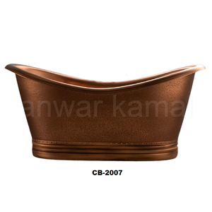 Exclusivo último diseño cobre 66 "cobre suave doble zapatilla pedestal bañera - Product Image 1