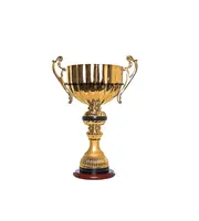 Customized Brass Trophy Cup Award With Wooden Base Manufacturer & Supplier