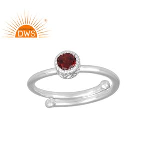 Bague en pierre précieuse rouge grenat, ensemble de bijoux, argent Sterling 925, fait à la main, vente en gros, offre spéciale - Product Image 1