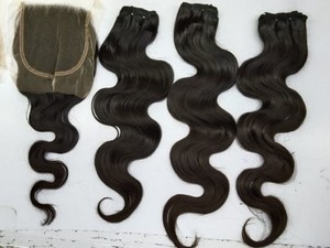 100% naturel de qualité supérieure indien donneur unique corps vierge extensions de cheveux ondulés cuticules alignés zéro perte de qualité supérieure - Product Image 3