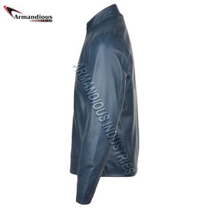 Chaqueta de Cuero para Hombre, Estilo Urbano, Corte Ajustado, Piel de Vaca, Gran Venta 2026 - Product Image 6