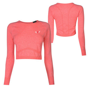 เสื้อครอปแบบพอดีตัวสำหรับผู้หญิง GAF เสื้อครอปแบบสั่งทำลายพิมพ์โลโก้ได้ตามต้องการ - Product Image 1