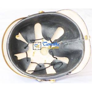 Casco Alemán Medieval de Cuero con Ágata, Estilo Pickelhaube Prusiano, para Halloween - Product Image 3