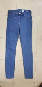 Salopette en jean décontractée pour femme, de marque haut de gamme, en coton extensible, respirante, écologique, taille élastique, surplus de production - Product Image 4